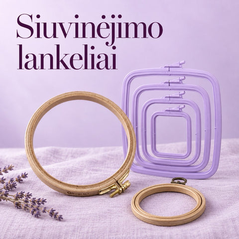 Siuvinėjimo lankeliai kategorijos baneris