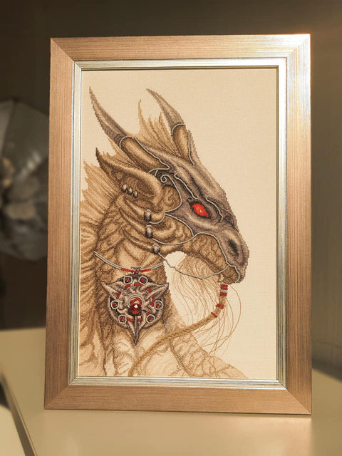 Kryželių siuvinėjimo rinkinys „Lobio sergėtojas“ – Aida 16, 28×44 cm | Charivna Mit