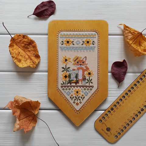 NeoCraft „Saulėta nuotaika“ — kryželių siuvinėjimo komplektas (9×18 cm, skersinis dygsnis)