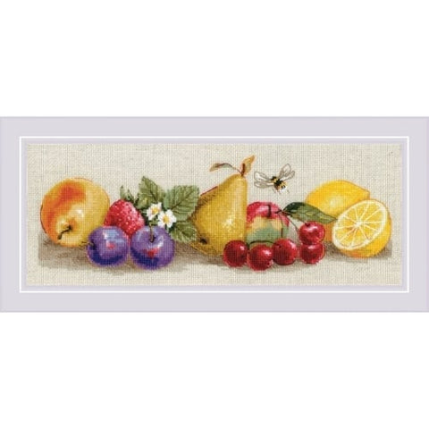 Siuvinėjimo kryželiu rinkinys „Vasaros skonis“ 40 x 15 cm
