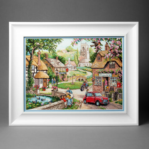 Charivna Mit kryželių rinkinys „Vienas rytas“ — Aida 16, 47 spalvų, 34,5×25,5 cm