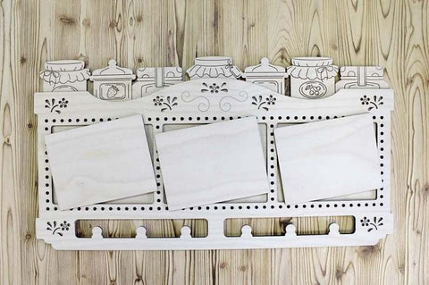 3 dalių fanerinis siuvinėjimo rėmas 46×25 cm (įstat. 13×10 cm) – rankdarbiams - kaSiulai.lt