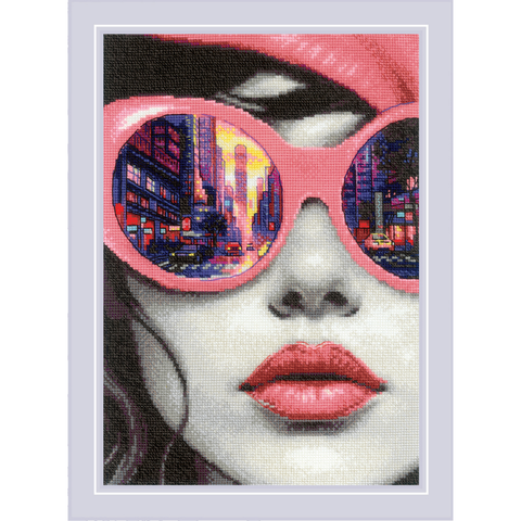 "Big City Rhythm" miesto siuvinėjimo rinkinys RIOLIS 2331, 21x30 cm