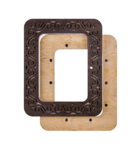 Wonderland Crafts mediniai magnetiniai siuvinėjimo lankeliai 6,5×9 cm – siuvinėjimui ant plokščių paviršių