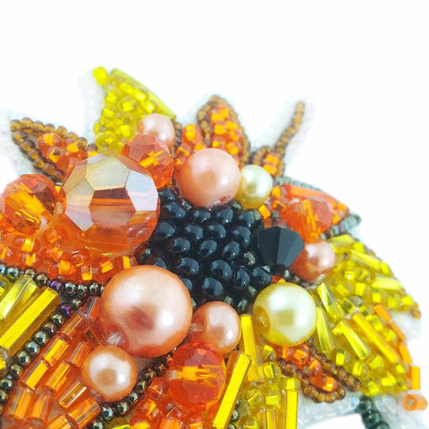 Segės „Saulėgrąža“ karoliukų siuvinėjimo rinkinys (Crystal Art, Preciosa)