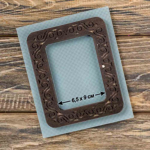 Wonderland Crafts mediniai magnetiniai siuvinėjimo lankeliai 6,5×9 cm – siuvinėjimui ant plokščių paviršių