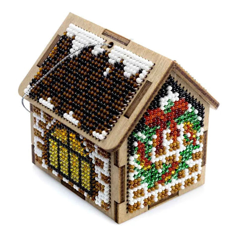 PRECIOSA karoliukų siuvinėjimo rinkinys ant medžio „Wonderland Crafts“ broškėms, pakabukams ir kalėdiniams žaisliukams