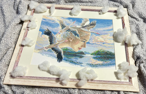 Aine siuvinėjimo kryželių rinkinys „Motina Gamta — Dangus“ (40×30 cm, 14 ct)