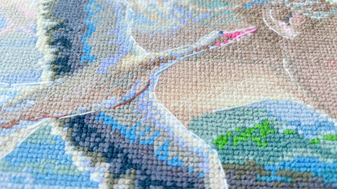 Aine siuvinėjimo kryželių rinkinys „Motina Gamta — Dangus“ (40×30 cm, 14 ct)