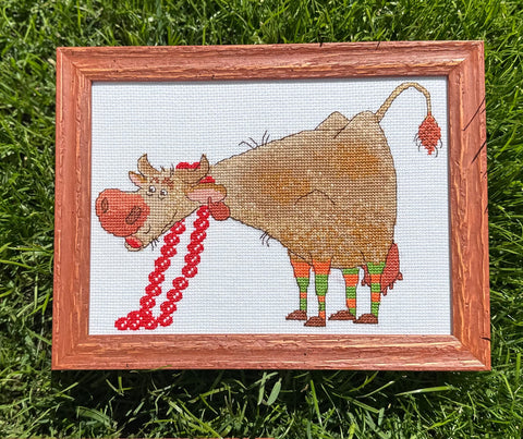 Aine „Mados Savaitė“ kryželių siuvinėjimo rinkinys (21×15 cm, 14 ct)