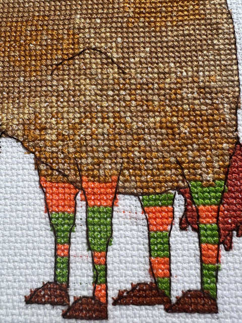 Aine „Mados Savaitė“ kryželių siuvinėjimo rinkinys (21×15 cm, 14 ct)
