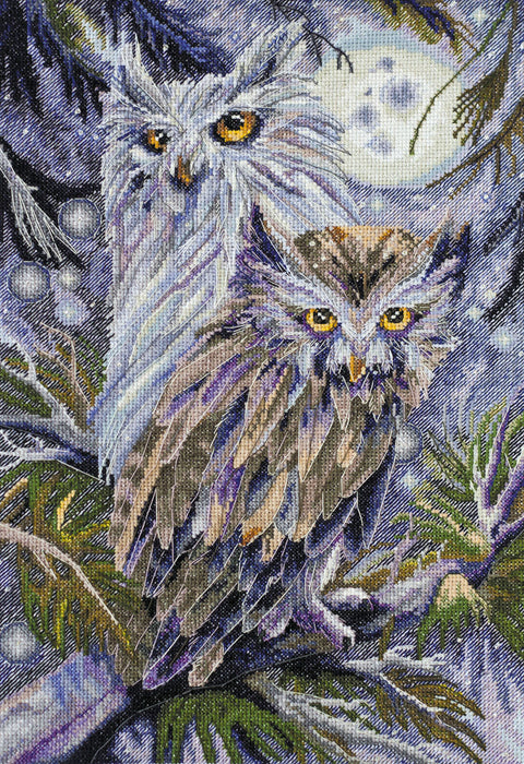 Abris Art kryželių rinkinys „Pelėdos“, 25×37 cm (Aida 14 ct)