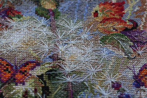 Abris Art kryželių rinkinys „Miško kvėpavimas“ – 14 ct kanva, 40 spalvų, 26×33 cm