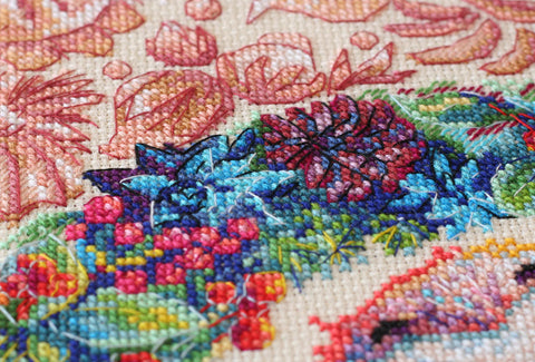 Abris Art kryželių rinkinys "Saldžios uogos" — 14 ct, 25×35 cm