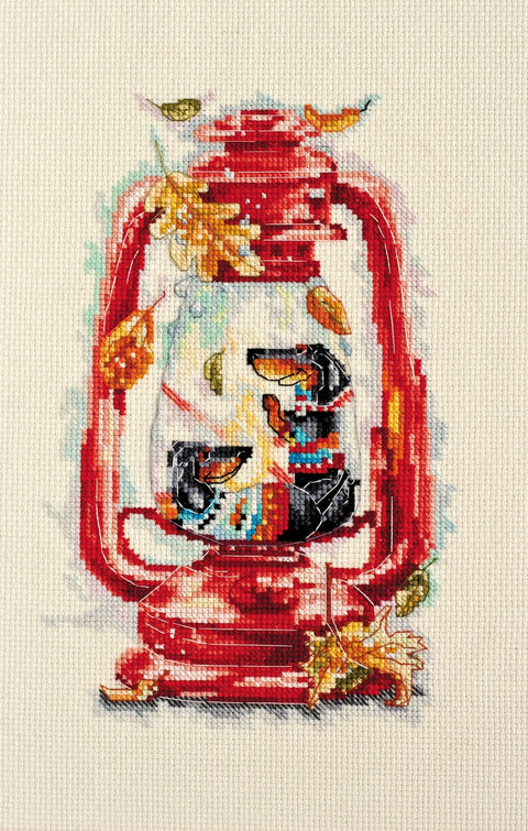 Abris Art siuvinėjimo kryželiu komplektas „Spalio šiluma“, 14 ct (16×24 cm)