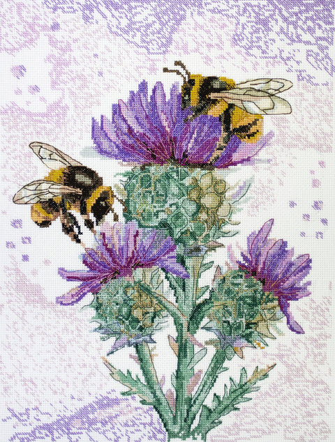 Abris Art siuvinėjimo rinkinys kryželiu „Nektaro medžioklė“ su PRECIOSA karoliukais 27×36 cm