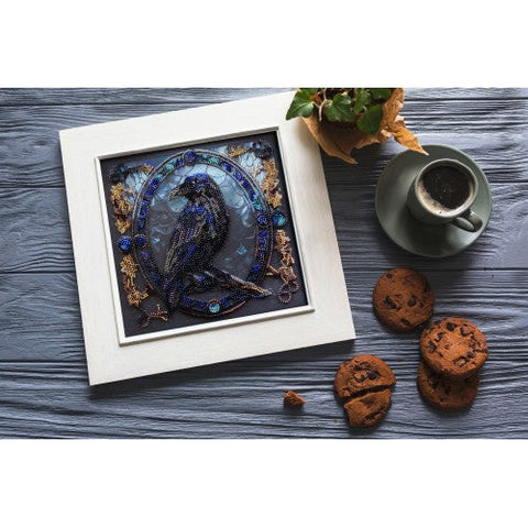 Abris Art siuvinėjimo karoliukais rinkinys „Nakties atspalvis“, 20 × 20 cm