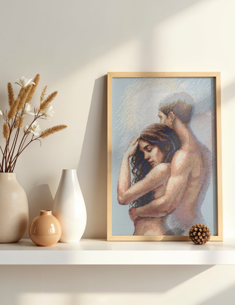 Siuvinėjimo kryželiu rinkinys „Kartu“ 27 x 40 cm