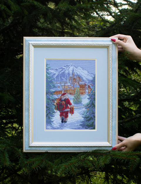 Siuvinėjimo kryželiu rinkinys „Magiška naktis“ 21 x 30 cm