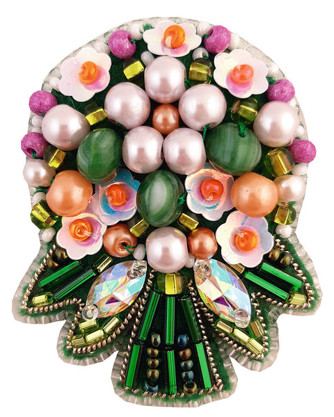Charivna Mit Crystal Art rinkinys – segė „Puokštė“ siuvinėjimui karoliukais