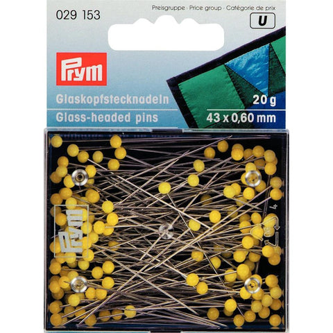 Adatos/smeigtukai su stiklo galvutėmis 0.60*43 mm, 20 g - kaSiulai.lt