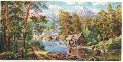 Alisa siuvinėjimo komplektas „Giliai taigoje...“ 3 - 17 (53×26 cm) - kaSiulai.lt