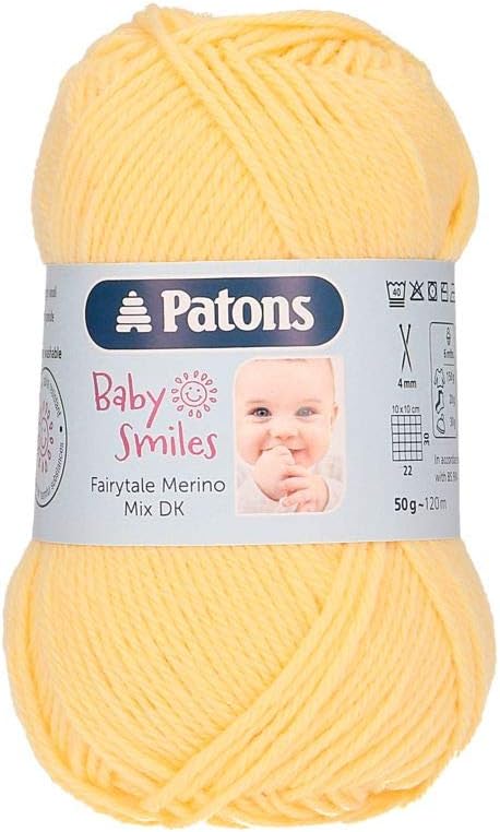 BABY SMILES - Šviesiai geltona - 25 g, (10 vnt. pakuotė) - kaSiulai.lt
