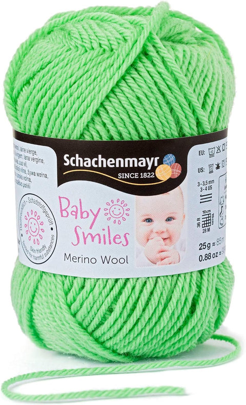 BABY SMILES - Šviesiai žalia - 25 g, (10 vnt. pakuotė) - kaSiulai.lt