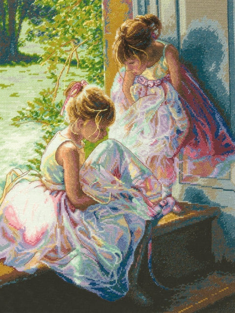 Balerinos svaja (27 x 35 cm) - DIMENSIONS siuvinėjimo kryželiu rinkinys - kaSiulai.lt