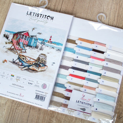 Beach SLETI972 — siuvinėjimo kryželiu komplektas LetiStitch - kaSiulai.lt