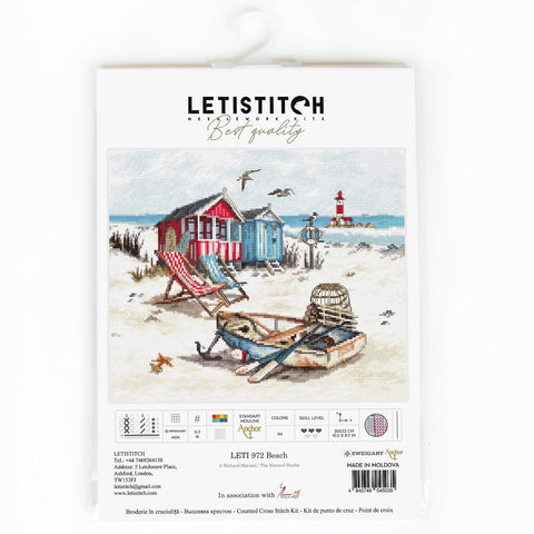 Beach SLETI972 — siuvinėjimo kryželiu komplektas LetiStitch - kaSiulai.lt