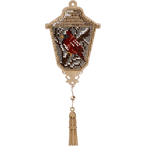 Wonderland Crafts medinis karoliukų siuvinėjimo rinkinys 8×12,5 cm — 12 spalvų, 1002 vnt.
