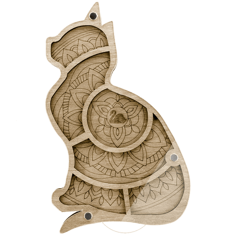 Skaidrus karolių organizatorius siuvinėjimui, 11,5 × 18 cm