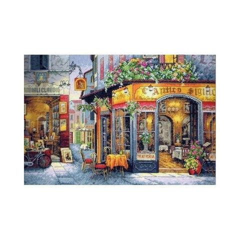 Bistro (41 x 28 cm) - DIMENSIONS siuvinėjimo kryželiu rinkinys - kaSiulai.lt