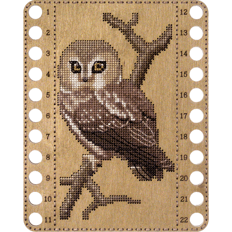 Wonderland Crafts perforuotas medinis siuvinėjimo kryželių rinkinys 14×17 cm (be siūlų)