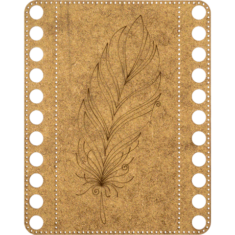 Wonderland Crafts perforuotas medinis siuvinėjimo kryželių rinkinys 14×17 cm (be siūlų)