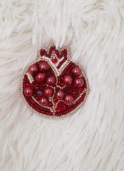Karoliukų siuvinėjimo rinkinys „Granatas“ su Preciosa ir Crystal Art karoliukais