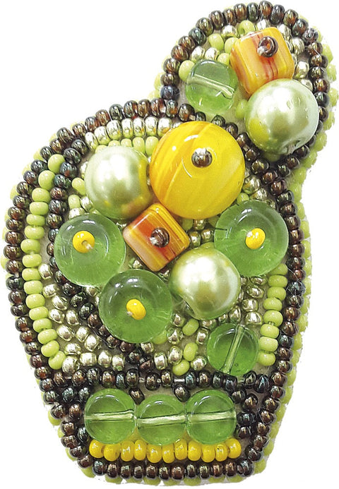 Charivna Mit Crystal Art — karoliukų siuvinėjimo rinkinys: ryški kaktuso sagė