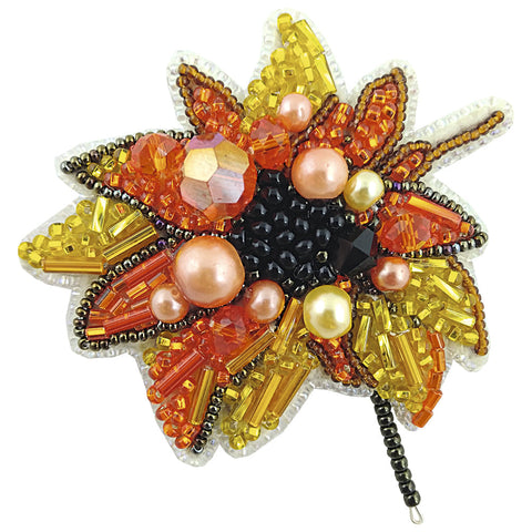 Segės „Saulėgrąža“ karoliukų siuvinėjimo rinkinys (Crystal Art, Preciosa)