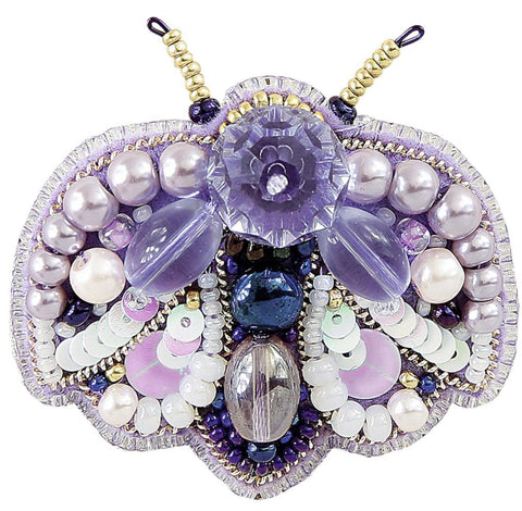 Brošės siuvinėjimo karoliukais rinkinys Vabaliukas, 5,5 cm — Crystal Art (Charivna Mit)