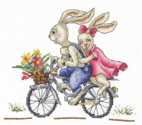 Bunnies. Like a Wind SANZ - 42 — Andrianos siuvinėjimo komplektas - kaSiulai.lt
