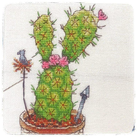 NeoCraft skaičiuojamo kryželio rinkinys „Kaktusai“, 20×23 cm