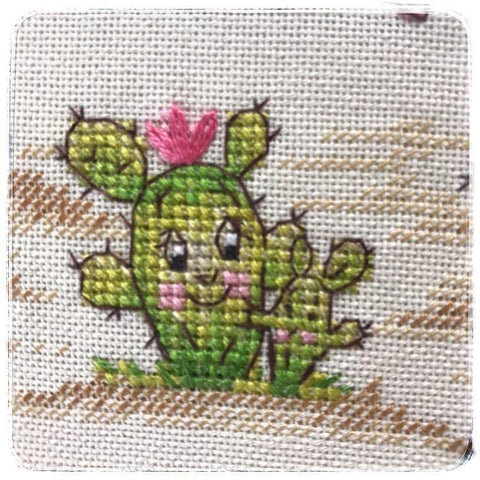 NeoCraft skaičiuojamo kryželio rinkinys „Kaktusai“, 20×23 cm