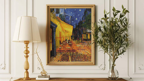 RIOLIS siuvinėjimo rinkinys „Kavinės terasa naktį“ pagal V. Van Gogo paveikslą, 40×50 cm (Nr. 2217)