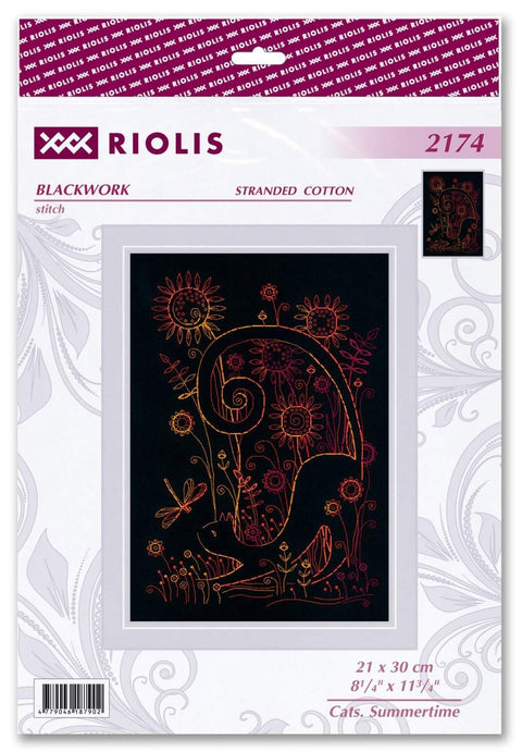 RIOLIS siuvinėjimo rinkinys „Vasaros katės“ Nr. 2174