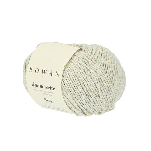 Cream Nr.: 210 - ROWAN DENIM REVIVE siūlai. (95 % medvilnė) - kaSiulai.lt