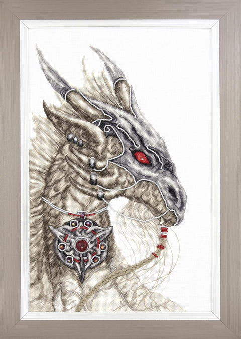 Kryželių siuvinėjimo rinkinys „Lobio sergėtojas“ – Aida 16, 28×44 cm | Charivna Mit