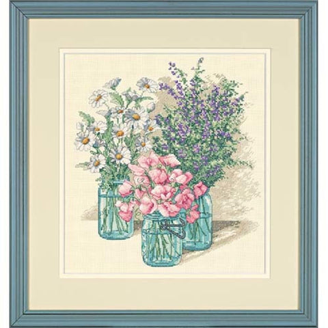 DIMENSIONS Wildflower Trio (35122) — skaičiuojamas siuvinėjimas kryželiu - kaSiulai.lt