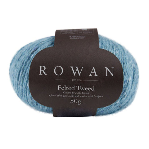 Fjord mėlyna Nr.: 218 - ROWAN FELTED TWEED siūlai. (Merino ir alpakos vilna) - kaSiulai.lt
