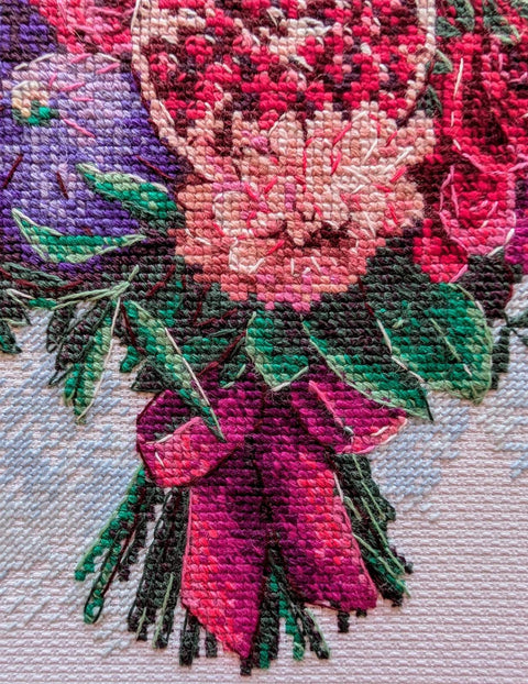 RIOLIS "Fruitful Bouquet" siuvinėjimo rinkinys Nr. 2230 — 25×25 cm, 24 spalvų